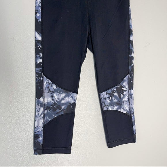 ALALA Blocked Cropped Leggings Black Palm Shadow M - Picture 3 of 11